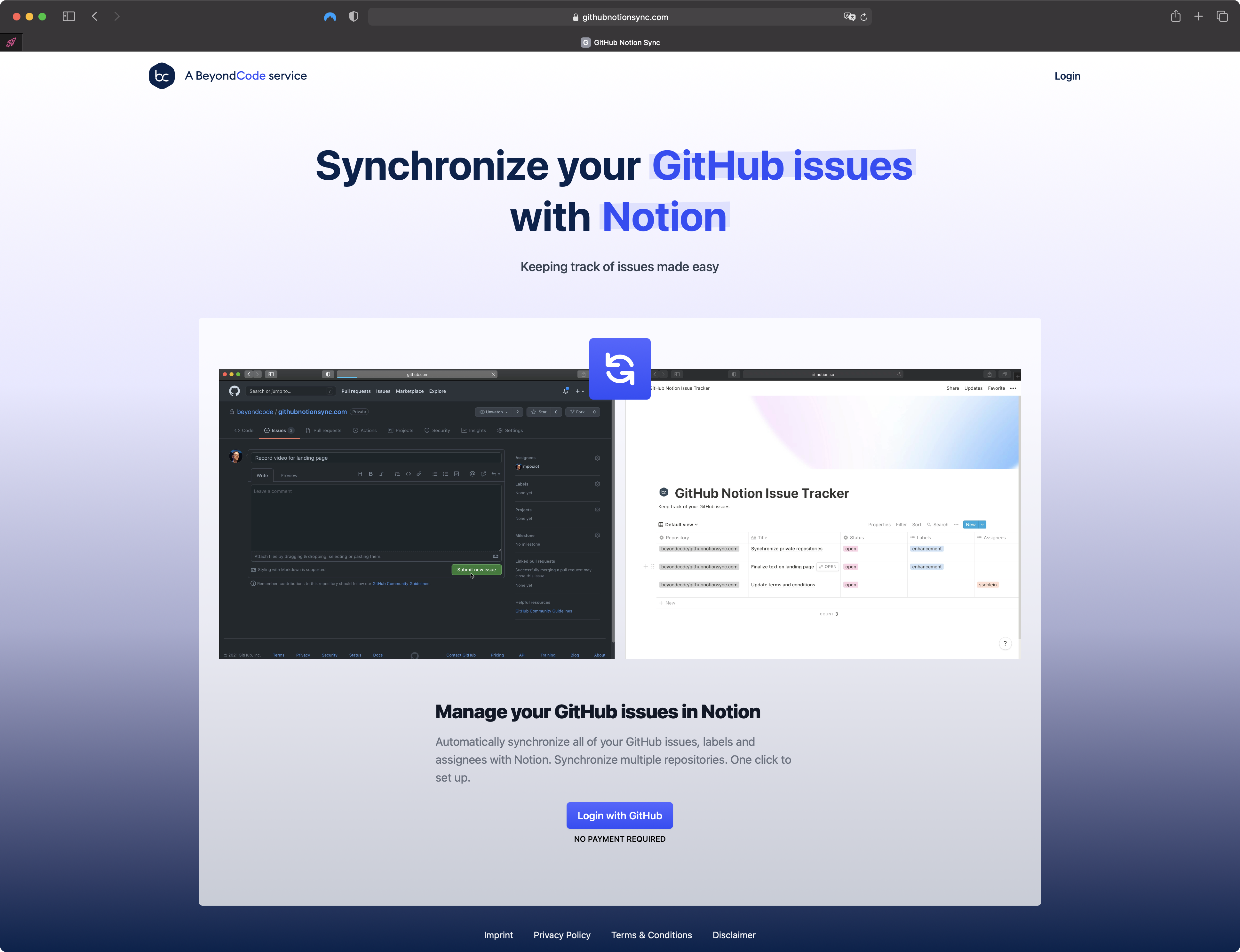 GitHub Notion Sync